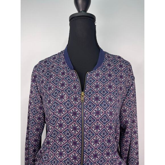 American Rag Geometric Print Zip-Up Jacket Women’s Size Small - Picture 2 of 9